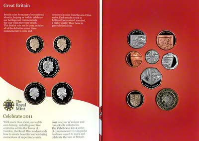 2011 Thirteen Coin Uncirculated  Set in Folder