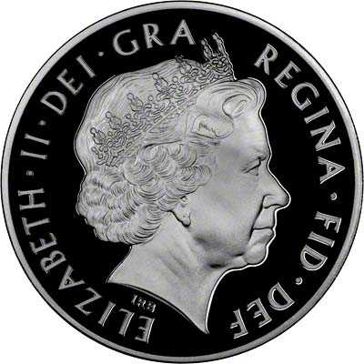 Obverse of 2011 Prince Philip's 90th Birthday Five Pound Crown