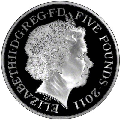 Elizabeth II on Five Pound Crown