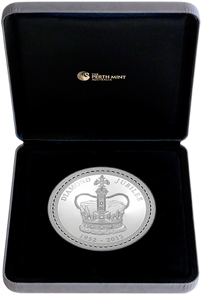 2012 Australian Diamond Jubilee One Kilo Silver Coin in Presentation Box