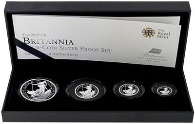 2012 Britannia 4 Coin Silver Proof Collection 