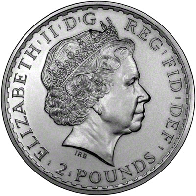Obverse of 2012 Silver Britannia