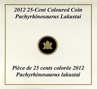 2012 Pahyrhinosaurus lakustai Coin Certificate