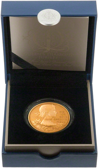 2012 Diamond Jubilee Gold Plated Silver Proof Crown