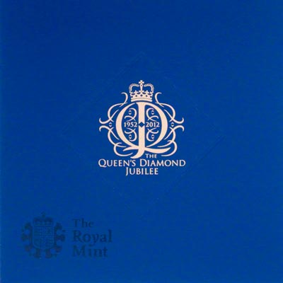 2012 Uncirculated Diamond Jubilee Five Pound Crown Presentation Box