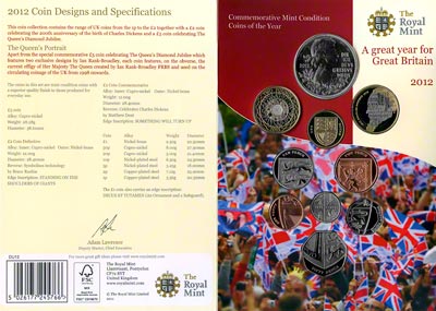 2012 Ten Coin Uncirculated Set in Folder