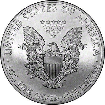 Reverse of 2012 American One Dollar Coin