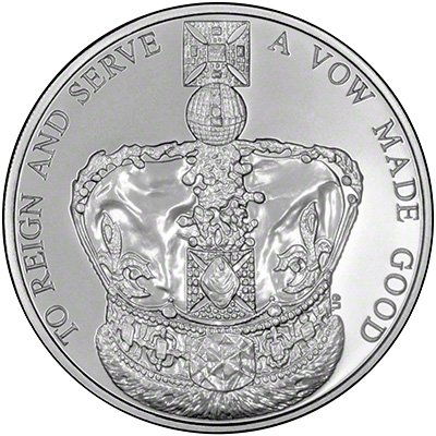 Reverse of 2013 Uncirculated 2013 Uncirculated Coronation Jubilee Crown