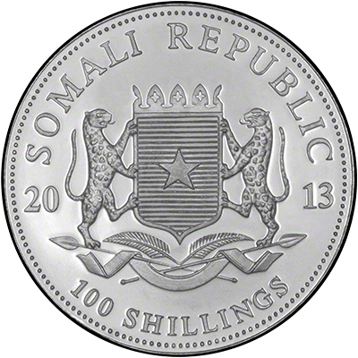 Obverse of 2013 100 Shilling Coin