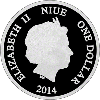 2014 Niue Disney Season's Greetings Coin Obverse