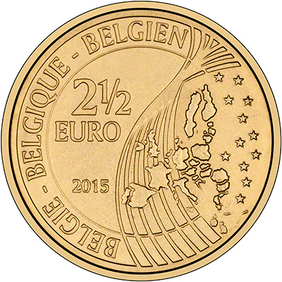 Obverse of 2015 200th Anniversary of Waterloo 2.50