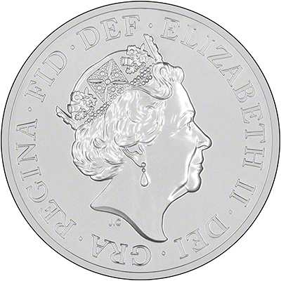 2015 Fifty Pound Silver Coin Obverse