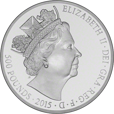 2015 Longest Reigning Monarch Silver Proof One Kilo Coin Obverse