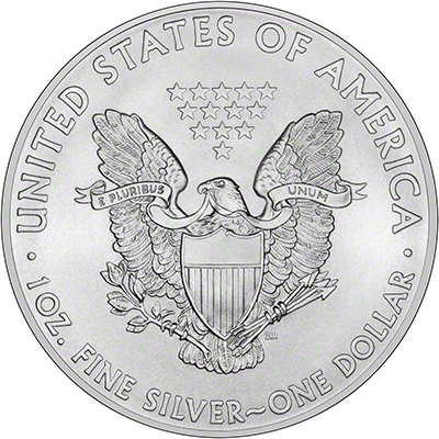 2015 US One Ounce Silver Eagle Reverse