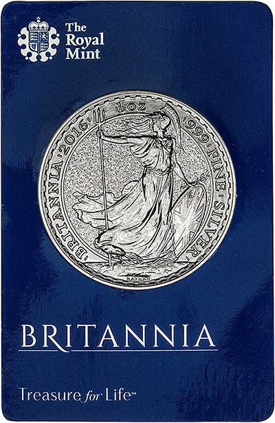 2016 Silver Britannia in Presentation Card 