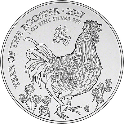 2017 Royal Mint Year of the Rooster One Ounce Silver Coin