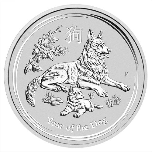 2018 Silver Lunar Year of the Dog Coins