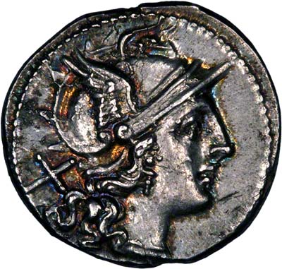 Obverse of Egabalus Denarius