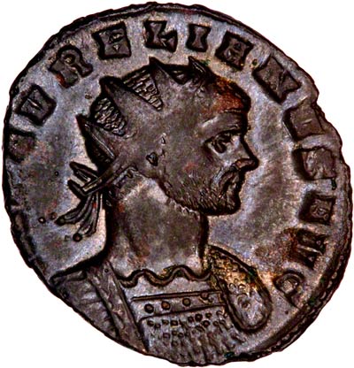 Obverse of Aurelian Antoninianus