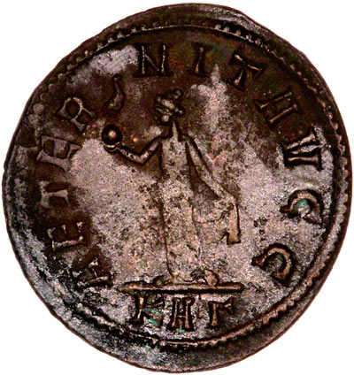 Reverse of 283-285 Carinus Antoninianus