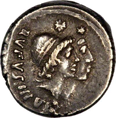 Obverse of Julius Caesar Denarius