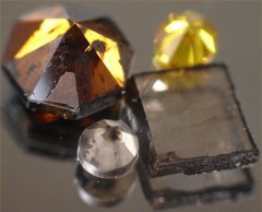 Four CVD Synthetic Diamonds