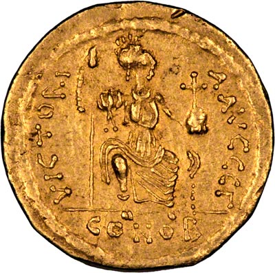 Reverse of Justin II Solidus