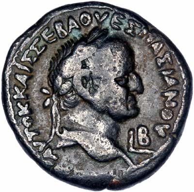 Portrait of Vespasian on Tetradrachm