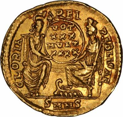 Reverse of Gold Solidus of Constantius II