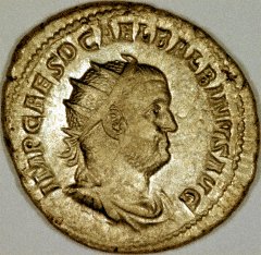 Portrait of Balbinus on a Silver Denarius