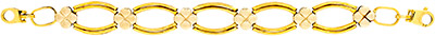 18ct Gold Fancy Bracelet 