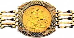 Gate Bracelet with One Half Sovereign