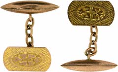 Engraved 9ct Gold Cufflinks