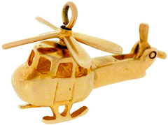 14ct Gold Helicopter