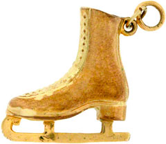 9ct Gold Ice Skating Boot