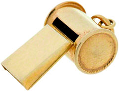 9ct Gold Whistle