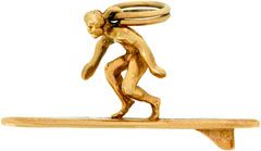9ct Gold Surfer On Board