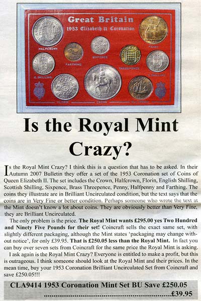 Is The Royal Mint Crazy?