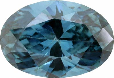 Oval Blue Diamond