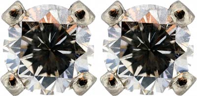Top Light Brown Diamonds in Earrings