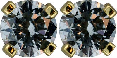 0.42ct Diamond Ear-Rings in 18ct Yellow Gold