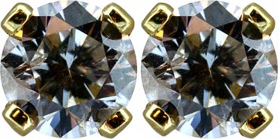 0.66ct Diamond Ear-Rings in 18ct Yellow Gold