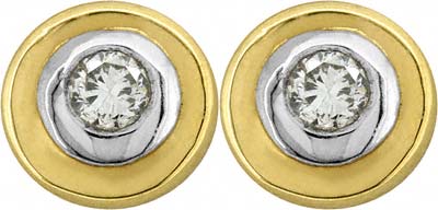 0.40ct Diamond Ear-Rings in 18ct Yellow Gold