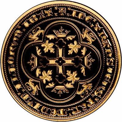 Reverse of Gold Plated Medallion