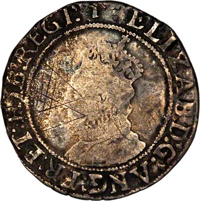 Obverse of Elizabeth I