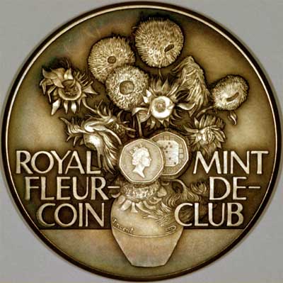 Obverse of Royal Mint Fleur De Coin Medallion