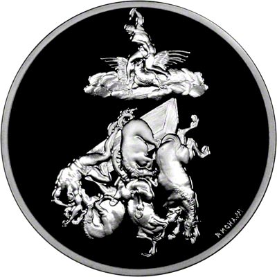 The Fall of the Phaethon on John Pinches Michelangelo Medallion