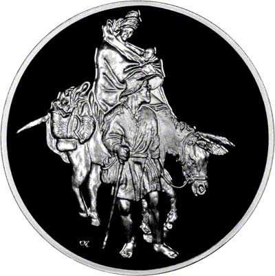 Obverse of Rembrandt Medallion - The Flight into Egypt
