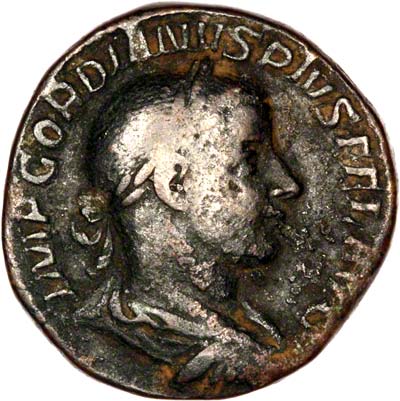 Obverse of Gordian III Sestertius