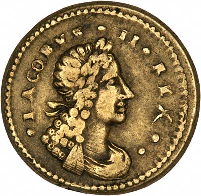 James II on Obverse of Brass Weight